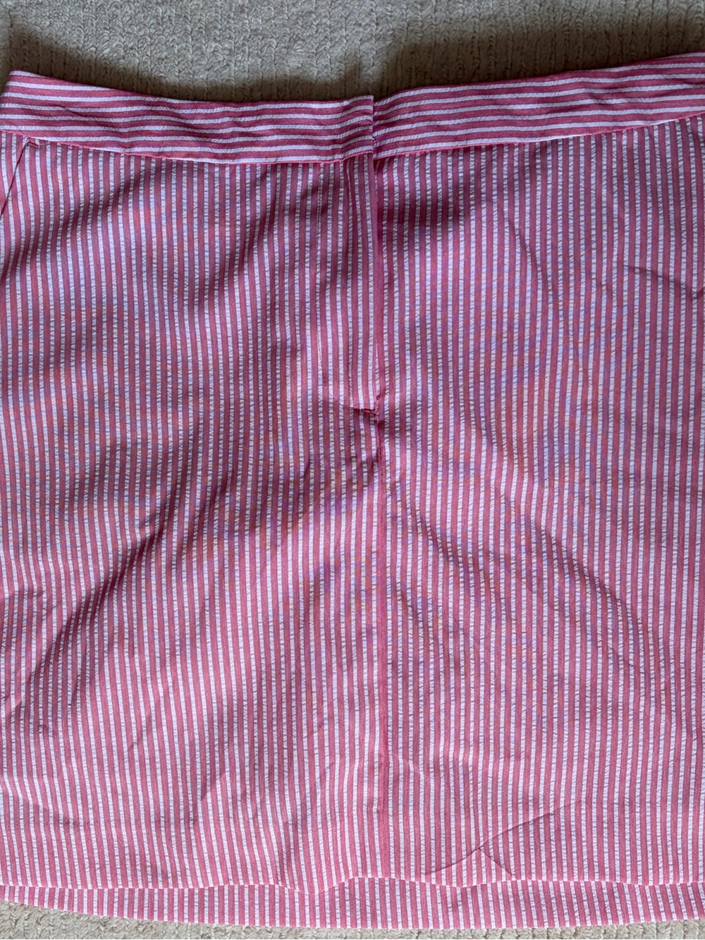 Izod Pink and White Seersucker Skirt